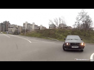 Сумасшедший Уличные гонки (дрифт) в Грузии BMW M5 (E34 _ 3,8) - # 1