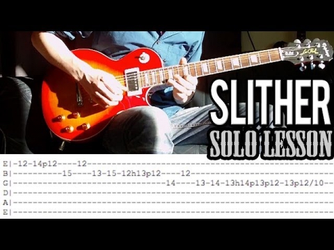 Velvet Revolver - Slither SOLO Guitar Lesson (With Tabs)