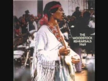 Jimi Hendrix- Woodstck Rehearsals August, 1969