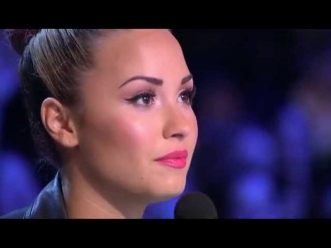 Joe Jonas and Demi Lovato THE X FACTOR USA