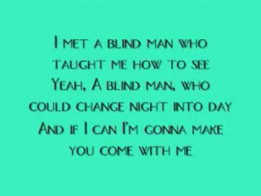 Aerosmith-Blind Man {On-Screen Lyrics}
