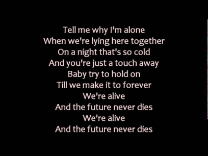 Scorpions-the future never dies  Lyrics