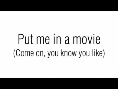 Lana Del Rey - Put Me In A Movie w/ lyrics on the screen!