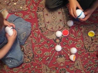 Смешные красочным узором форме яйца парных мозга Интеллект Интеллект игрушка в подарок для младенца