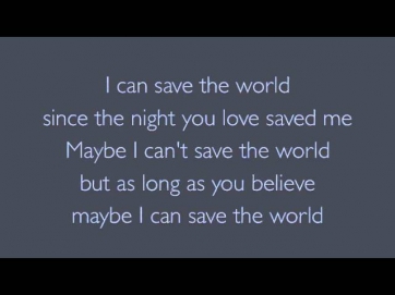 Save The World Bon Jovi lyrics