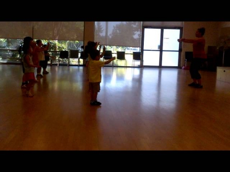 Laurence at ZumbaTomic Class - Walk the Dinosaur - Ice Age 3 // August 17, 2012