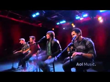 Big time rush - Beautiful Christmas Acoustic - AOL Music Set.flv