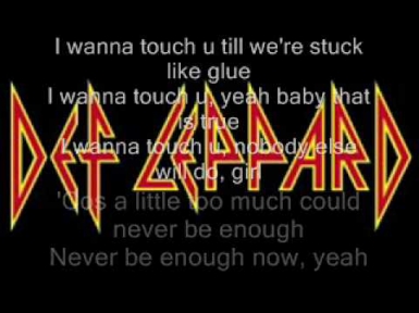 Def Leppard I Wanna Touch U lyrics