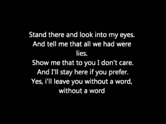 Birdy - Without a word (lyrics)