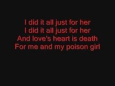 HIM Poison Girl lyrics