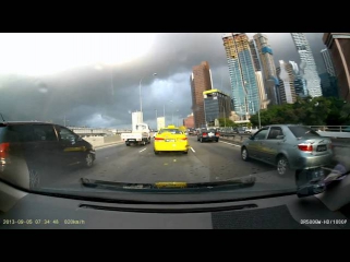 Rainbow & Sunshine in  the  Rain at Ayer Rajah Expressway,  Singapore