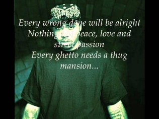 Tupac ft. Nas-Thugz Mansion (acoustic version with lyrics on screen)
