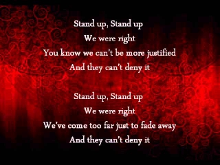 All That Remains: Stand Up [Lyrics]